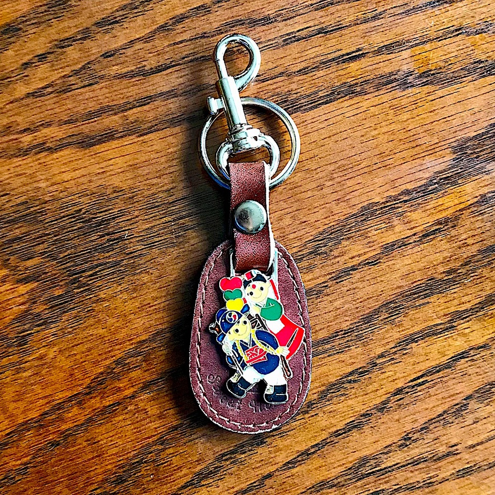 Leather Keychain NIB